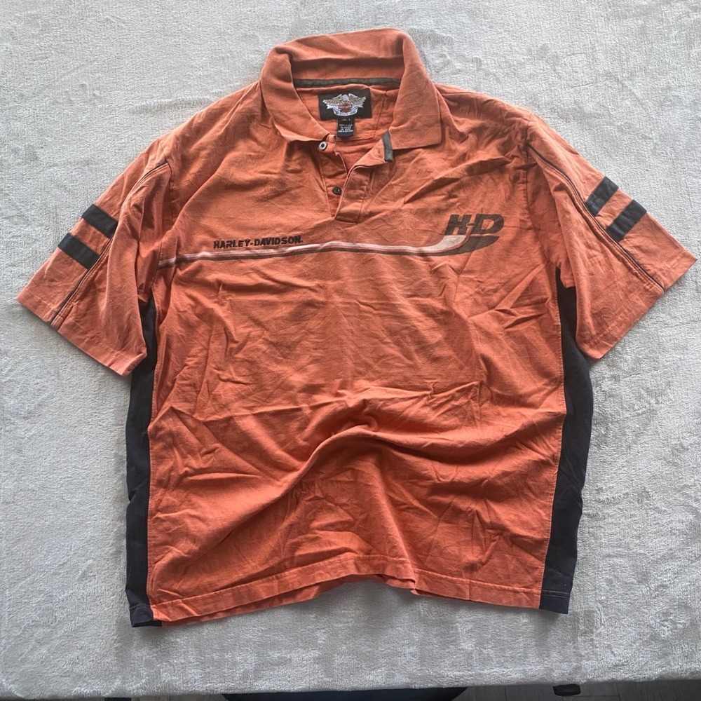 Vintage Harley Davidson Polo Shirt Size XL